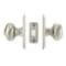 Delaney Hardware Italian Collection Santo Satin Nickel Bed/Bath Door Knob 362601 - alternate 6